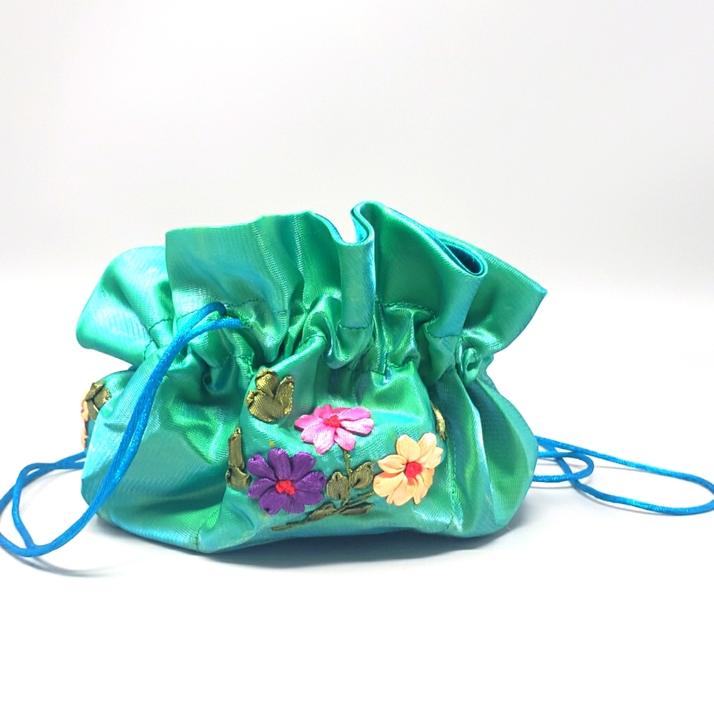 The Iridescent Embroidered Pouch